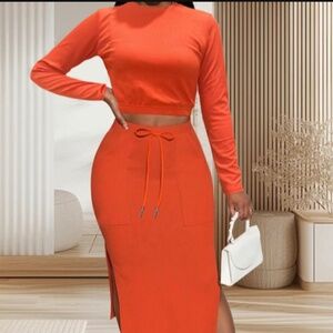 Two-piece Set Skirt and Top